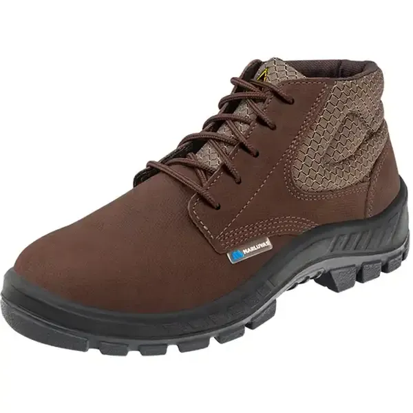 Bota de Segurança Eletricista Nobuck Marluvas 50B26-CB-BP-ILHP Hidrofugado e Bico de PVC CA 13808