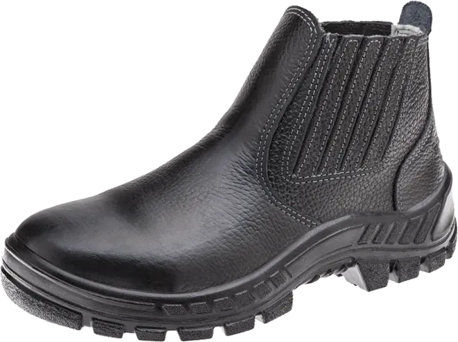 Bota de Segurança Marluvas 60B19-GI-A em Couro com Bico de Aço Para Alta Temperatura Até 300º CA 12217