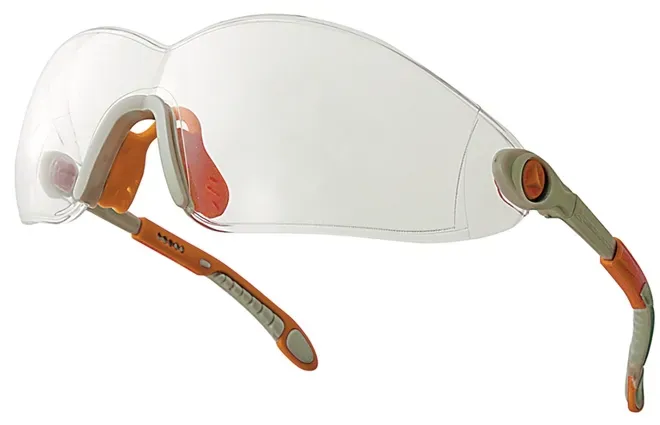 Óculos de Proteção Delta Plus VULCANO2 Clear Antirrisco e Antiembaçante UV-400  VULC2ORIN CA 35267