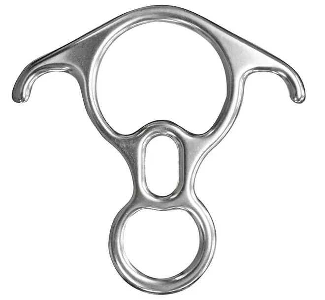 Freio 8 Delta Plus TC044 Com Orelhas Em Liga de Alumínio 40 KN Para Corda Entre 09 e 16 mm