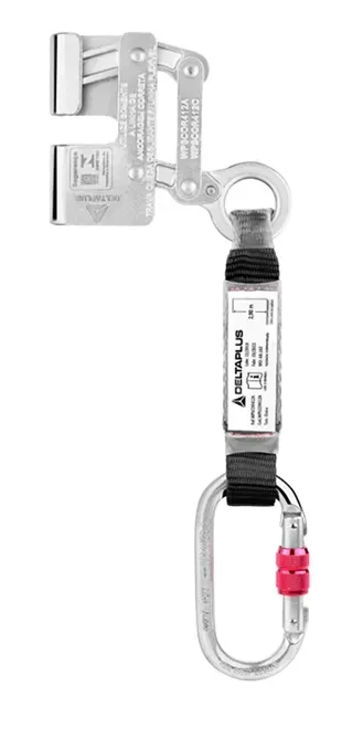 Trava-Quedas em Aço Carbono com Mosquetão e ABS Delta Plus COR412A para Corda de 12MM