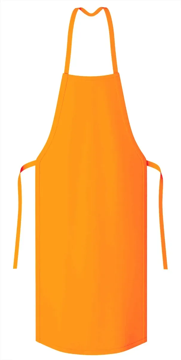 Avental de Segurança Laranja Vértice Nylon Emborrachado 100% Impermeável 1,20 X 0,70 CA 46468 Risco Químico Tipo 6