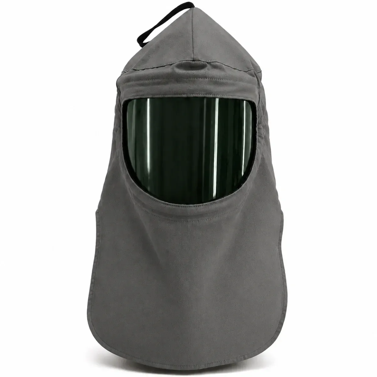 Capuz para Arco Elétrico Leal Tipo Carrasco Risco 4 Cinza com Visor Verde CA 49406