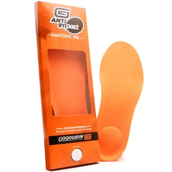 Palmilha Anatômica PU Shock Point Gogowear  Gel Conforto, Maciez e Anti-impacto Serve Para Todos os Modelos e Marcas
