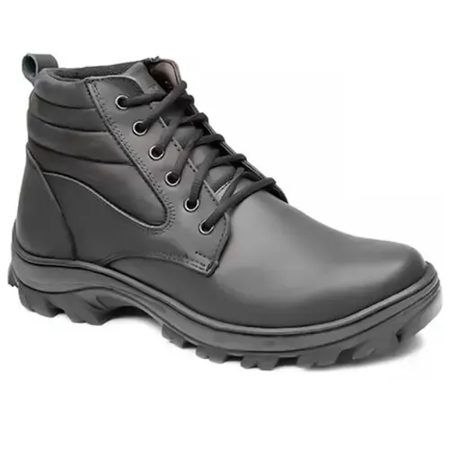 Bota de Segurança Gogowear Steel Pro 100% Couro Preto Solado Emborrachado Bico de Composite CA 45926