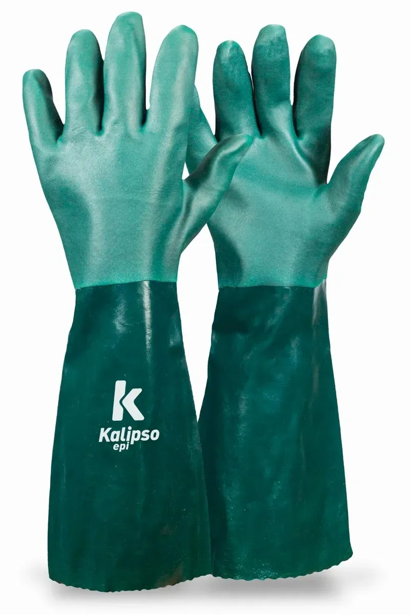 Luva de PVC Forrada Kalipso Palma Aspera 45CM CA 21420