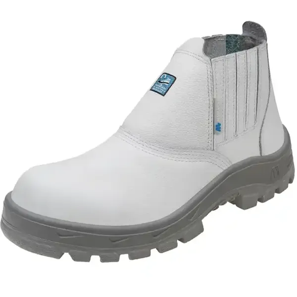 Bota de Segurança em Elástico Branca Marluvas 50B19-A Com Bico de Aço CA 42672