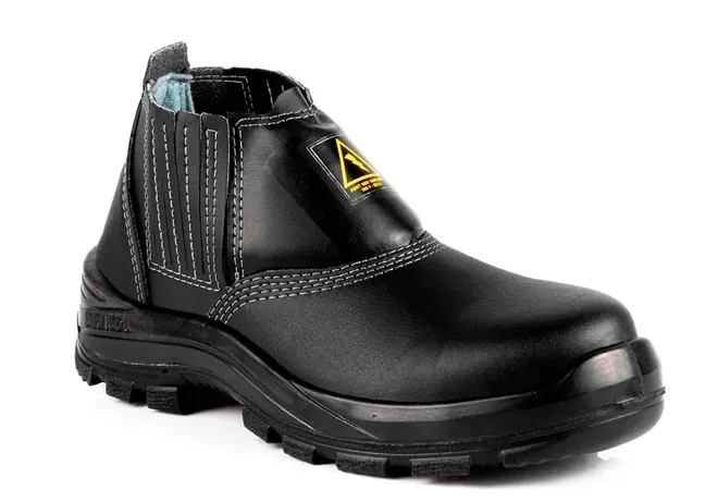 Bota de Segurança Bracol 4045BELF1600EL Microfibra e Bico de Composite Peito e Dorso Acolchoado NR10 Eletricista CA 38530