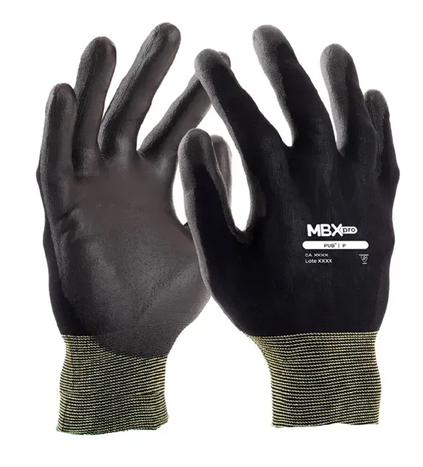 Luva Táctil de PUB MBX Medix em Nylon e Banho PU Ótimo Tato CA 48758