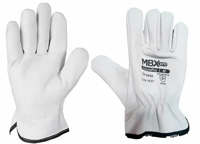Luva de Vaqueta Total CouroPRO Extra Macia e Resistente  MBXpro CA 48923 - PAR