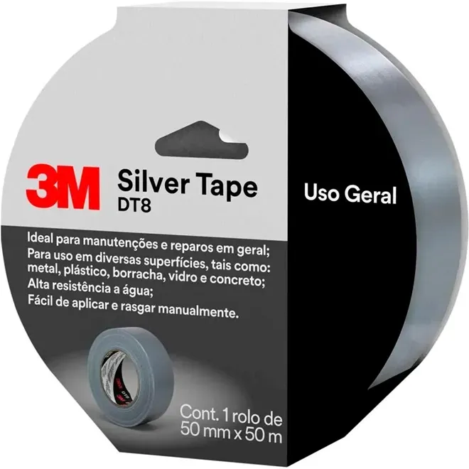 Fita Silver Tape 3M DT8 50MM X 50M  Ultra Reistente Modelo HB004635460