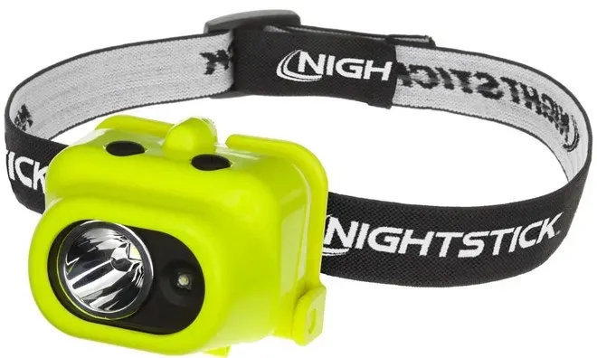 Lanterna de Cabeça Antiexplosão Nightstick XPP-5454G 160 Lumens Zona 0 Multifuncional Dual-Light Com 3 Pilhas Inclusas