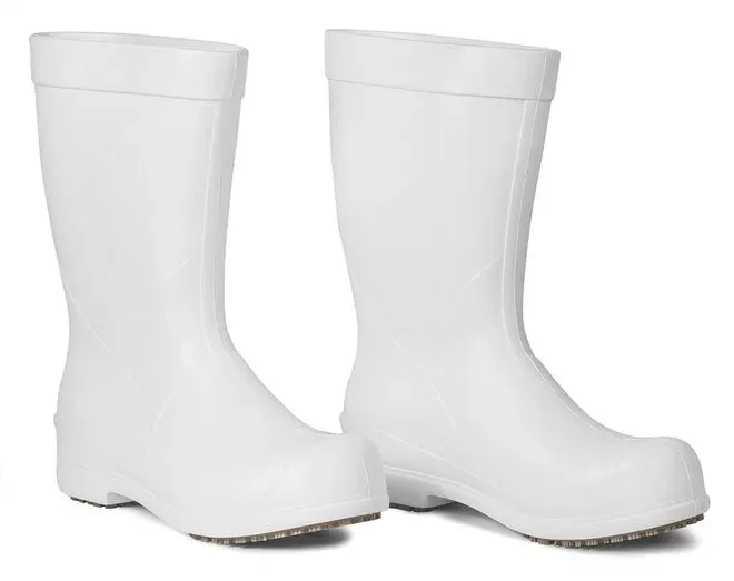Bota Cano Longo Ocupacional Branca Stick Shoes FEB II Térmica, Impermeável e Com Solado Grip Antiderrapante CA 50111/51814