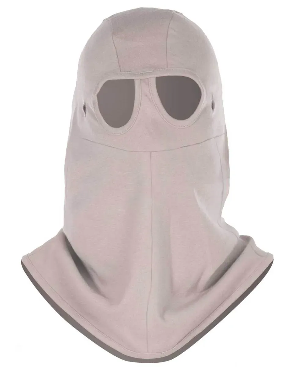 Capuz Balaclava Risco II NR10 2 Orifícios Commanders FR ATPV 9,4 Contra Arco Elétrico e Antichamas Cor Cinza CA 45749