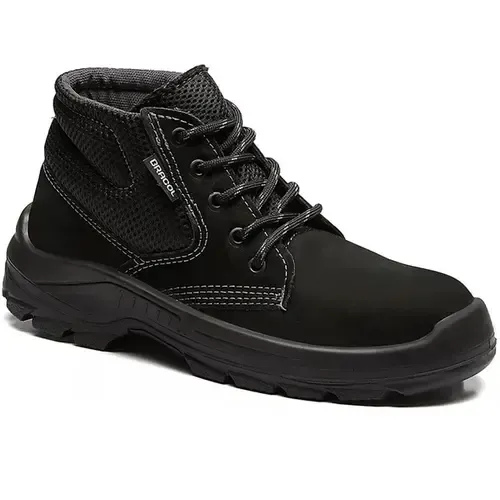 Bota de Segurança em Couro Nobuck Preto Com Cadarço Bracol Dubai BAE 4031BAEN4400LL Bico PVC CA 40872