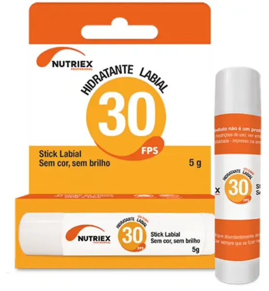 Protetor Labial Solar Nutriex Fps 30 Uva e Uvb  Em Bastão 5 Gramas Hidratante Modelo 9240128