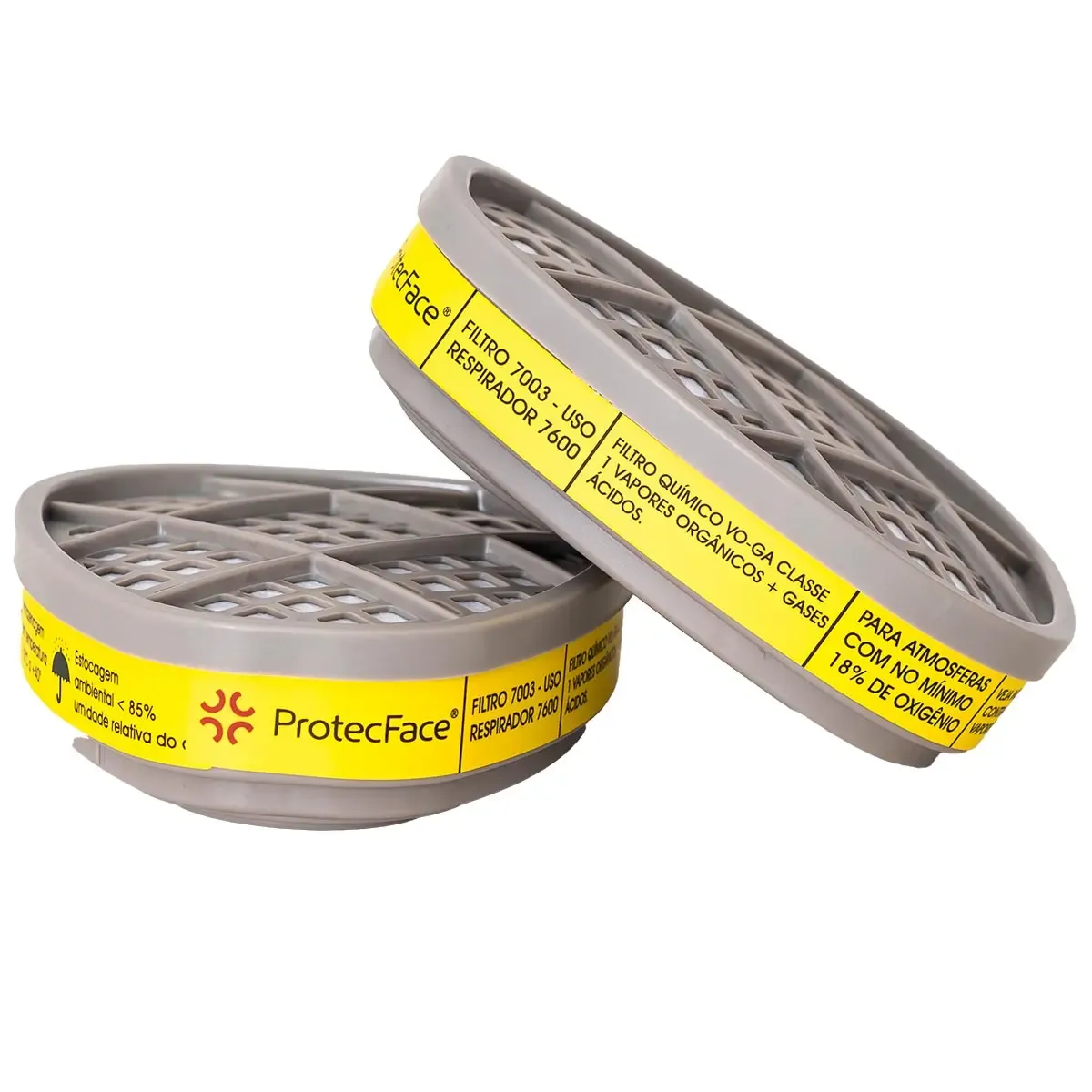 Fitro Químico 7003 Protec Face VO Vapores Orgânicos + GA Gases Ácidos Compatível Com as Máscaras 7600 E 7800  - PAR