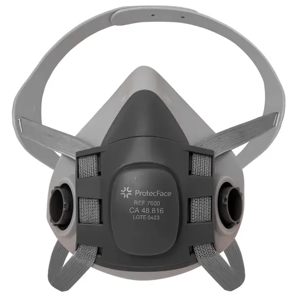 Respirador Semi Facial 7600 Protec Face Para 2 Filtros Tamanhos M e G - CA 48816