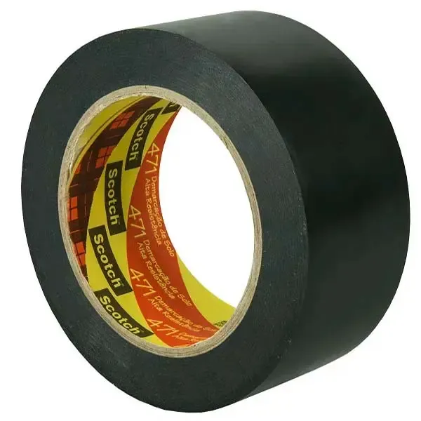 Fita Para Demarcação de Solo 3M 471 Preta Largura 10cm x 30 Metros H0000464653