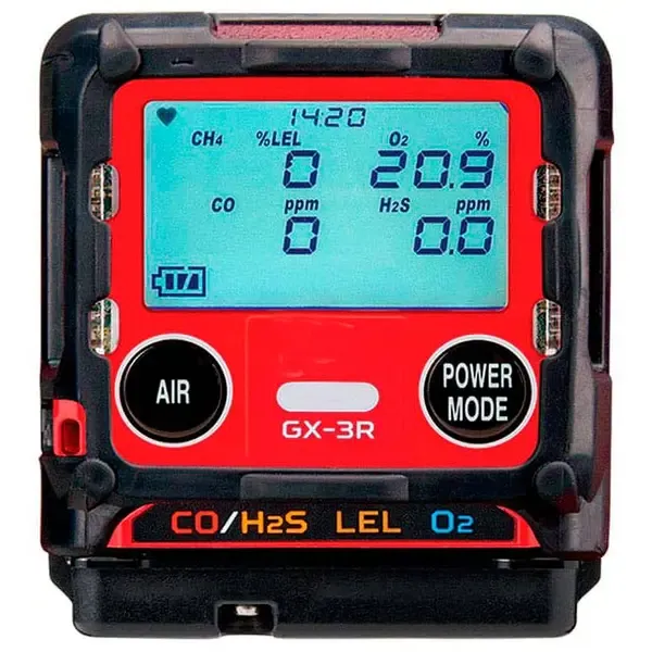Detector Portátil de Gases RIKEN KEIKI GX-3R-A-CH4 Multigases (EX TIPO A) COM ( CH4-O2-CO-H2S) C/ CERT. INMETRO