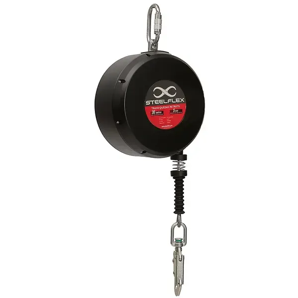 Trava-Quedas Retrátil Steelflex Cabo de Aço Inox 30 METROS STF-CQTQ0473S Antiferrugem