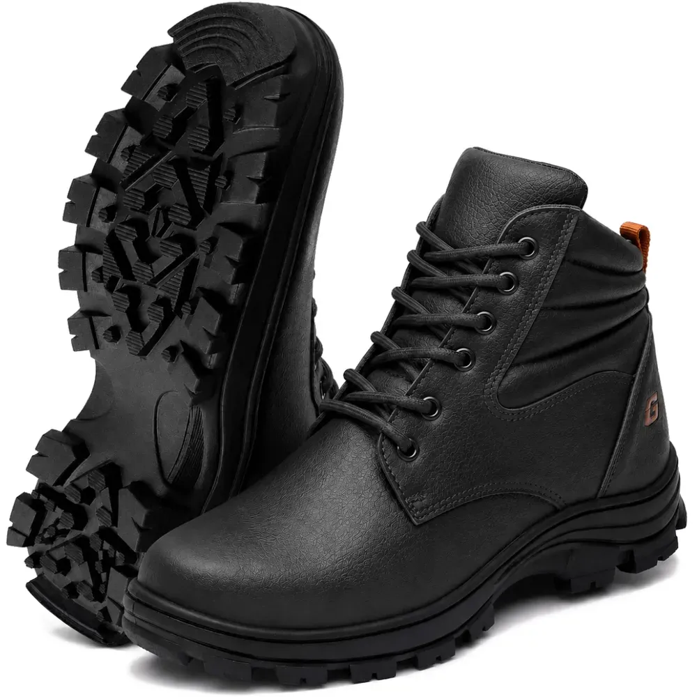 Bota de Segurança Gogowear Tork Preta 100% Couro Legítimo e Solado Emborrachado CA 43770
