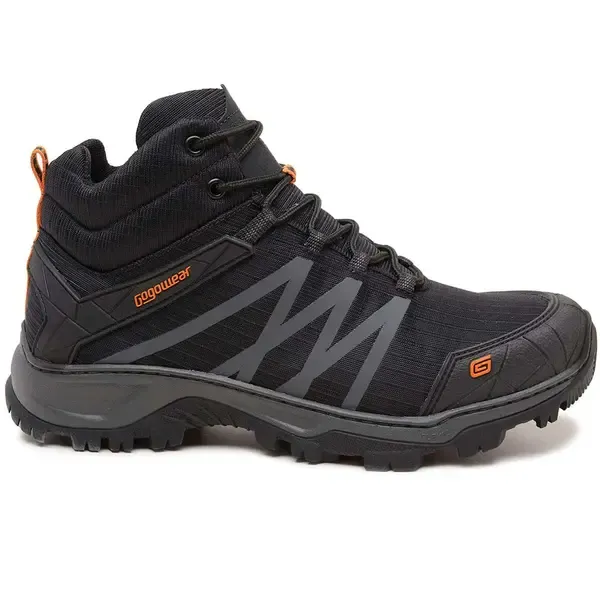 Bota de Segurança Gogowear Walkehig.A Preta  e Cinza Com Bico Pvc CA 43770