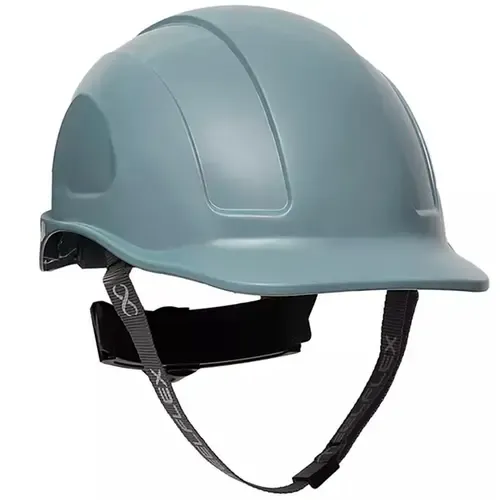 Capacete Steelflex Turtle Cinza CPCT10801 com Aba Frontal, Suspensão, Catraca e Jugular Ca35983