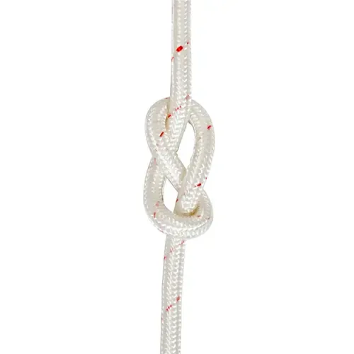 Corda Semi Estática Branca e Vermelha Ultra Safe  12mm Nr18 USR009010 Rolo 50 Metros
