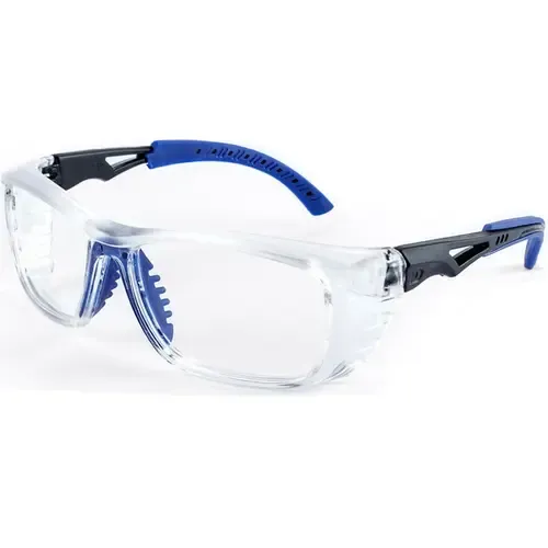Óculos de Proteção Para Graduação Id Safety Modelo ID 102 Crystal e Azul Tamanho 56 CA 43783