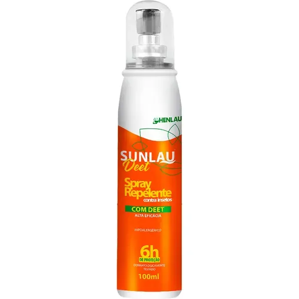 Repelente Sunlau Deet Spray 100ml Com Duração de Até 6 Horas Hipoalergênico