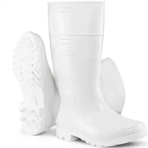 Bota de PVC Industrial Branca Calfor Cano Longo Com Forro CLBP2 505 – CA 44.697