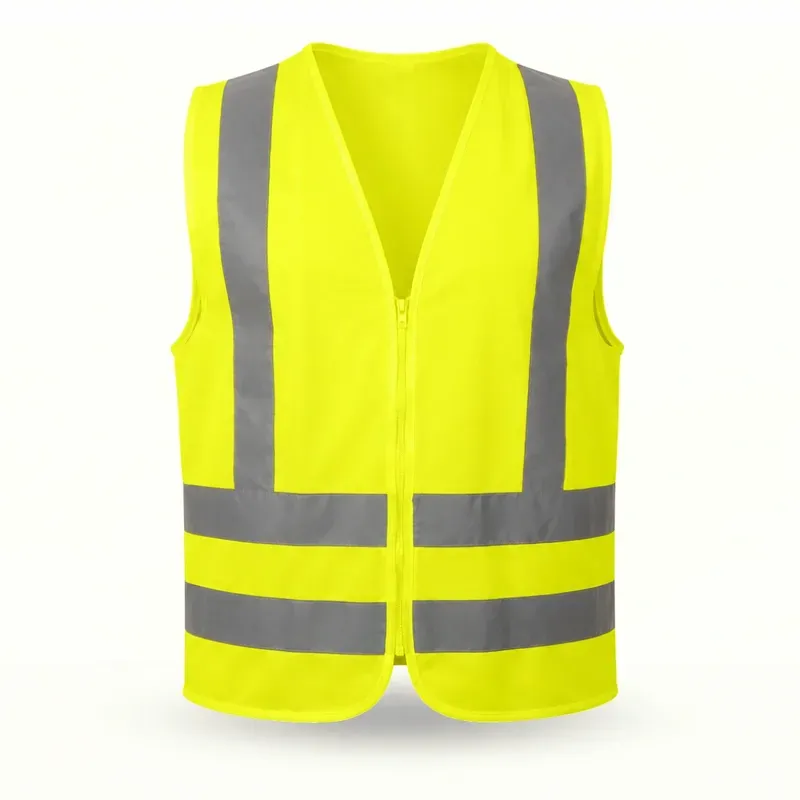 Colete Refletivo Amarelo Volk Classe 2 com Faixas Refletivas