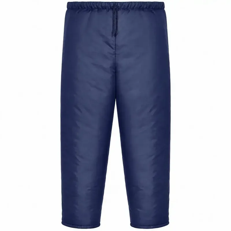 Calça Térmica Frigorífica Nylon Maicol Azul Marinho Sem Costura Lateral Manta 150g/m² Proteção Contra Frio Câmara Fria CA 10976