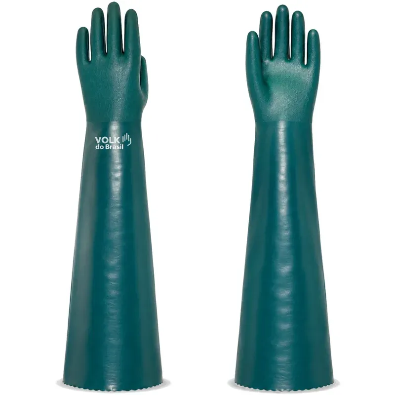 Luva PVC 66 Volk 10.25.151.03  Verde Química Tipo A Cano Longo 66 cm CA 52917