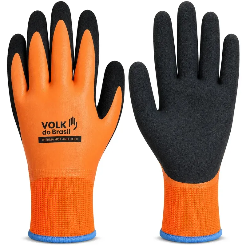 Luva Térmica Therma Hot and Cold Volk 10.17.472.82 Laranja e Preta CA 51369
