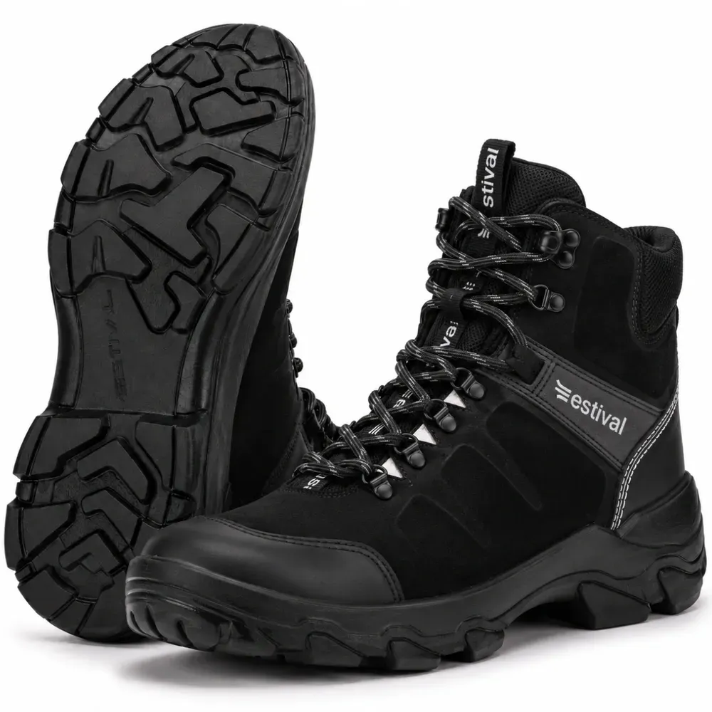 Bota de Segurança Estival Discovery DC20001S1 Preto Bico de PVC CA 44591