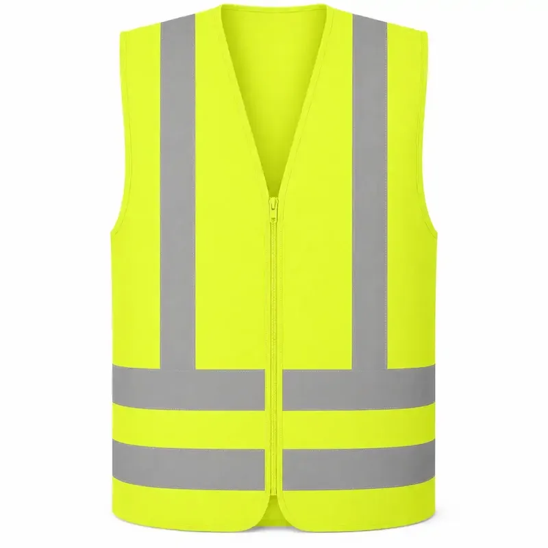 Colete Refletivo Sem Bolso Amarelo Next Safety Alta Visibilidade NBR 15292 Classe 2 Zíper Cód 41.000