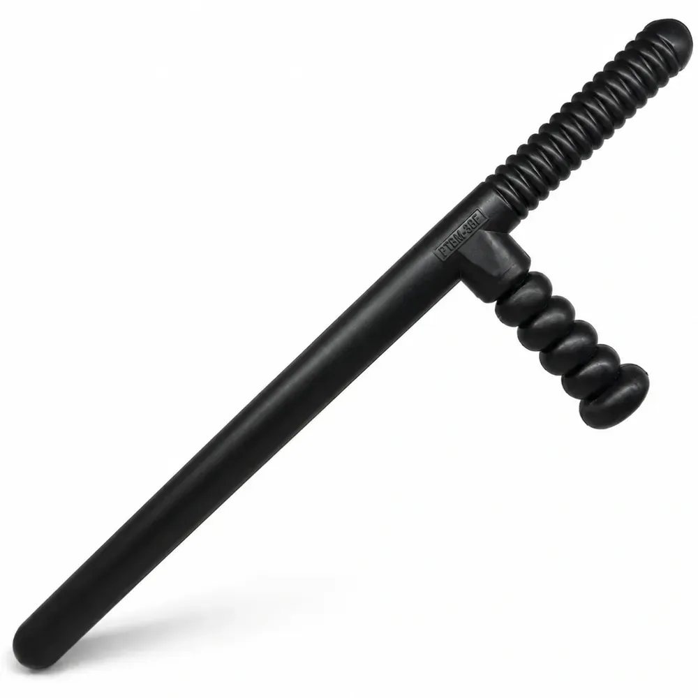 Tonfa Cassetete de Segurança Cabo Lateral Uso Profissional Vigilância