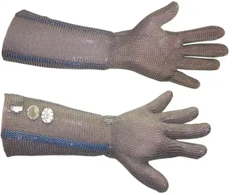 Luva de Malha de Aço NiroFlex 2000 - Punho Longo 15cm