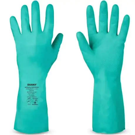 Luva Nitrílica para Proteção Química NitraSolv Danny DA-36201 CA 25313