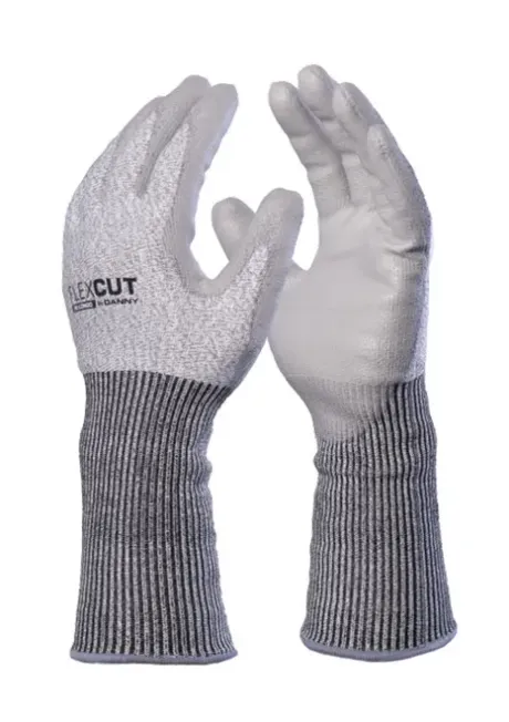 Luva FlexCut PU Punho Longo Contra Peças Cortantes Danny CA 39924 DA-45400L