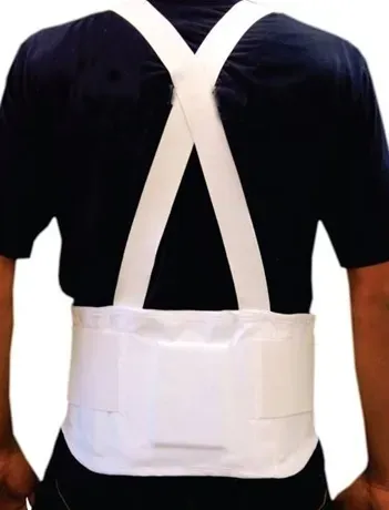 Cinta Ergonômica com Suspensório Branca SteelPro
