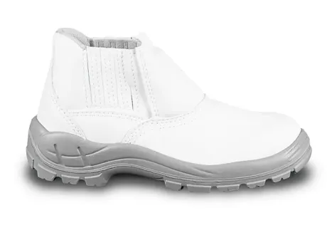 Bota de Segurança Com Elástico Branca Fujiwara Em Microfibra Hidrofugada 4090hesm4600lg CA 31241