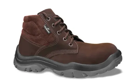 Bota Nobuck Fujiwara FHB Marrom Cano Acolchoado Bico de Pvc CA 43698