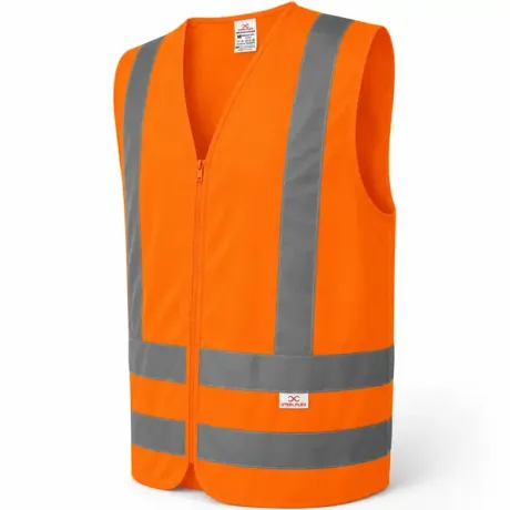 Colete Refletivo Steelflex Sem Bolso Laranja Fluorescente NBR 15292 Classe 2 STF VACL90030