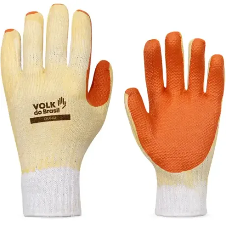 Luva de Segurança Orange Volk Ótima Resistência Abrasiva e Térmica 250º CA 21367
