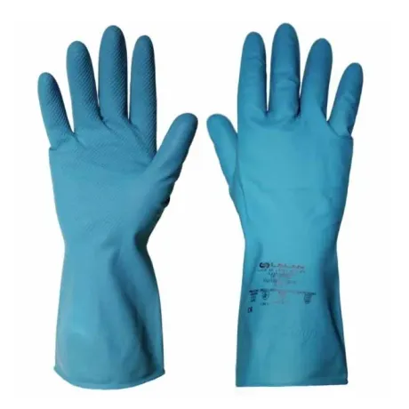 Luva de Látex Silver Lalan AdvanSafety Azul CA 39562