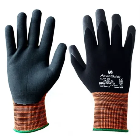 Luva de Poliéster Com Banho Nitrílico Foam Conforto CA 39567