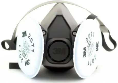 Máscara 3M 6200 Com Filtros 2071 Poeiras e Névoas CA 4115